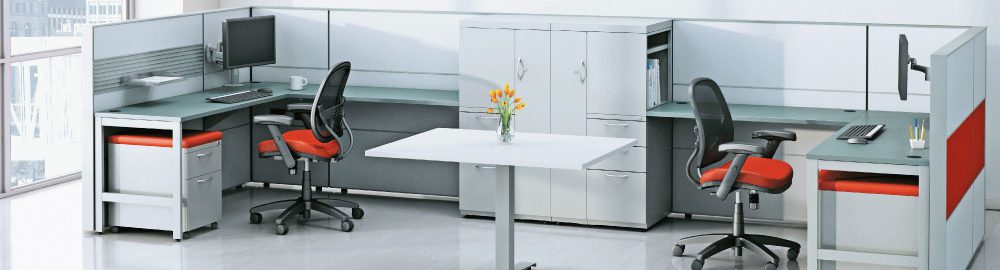 Photo of chairs at work desk